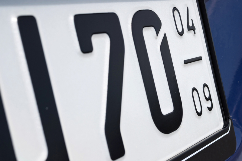 Unique personalised number plates for the taking.